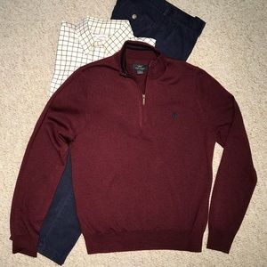 Brooks Brothers Extra Fine Merino Half-zip